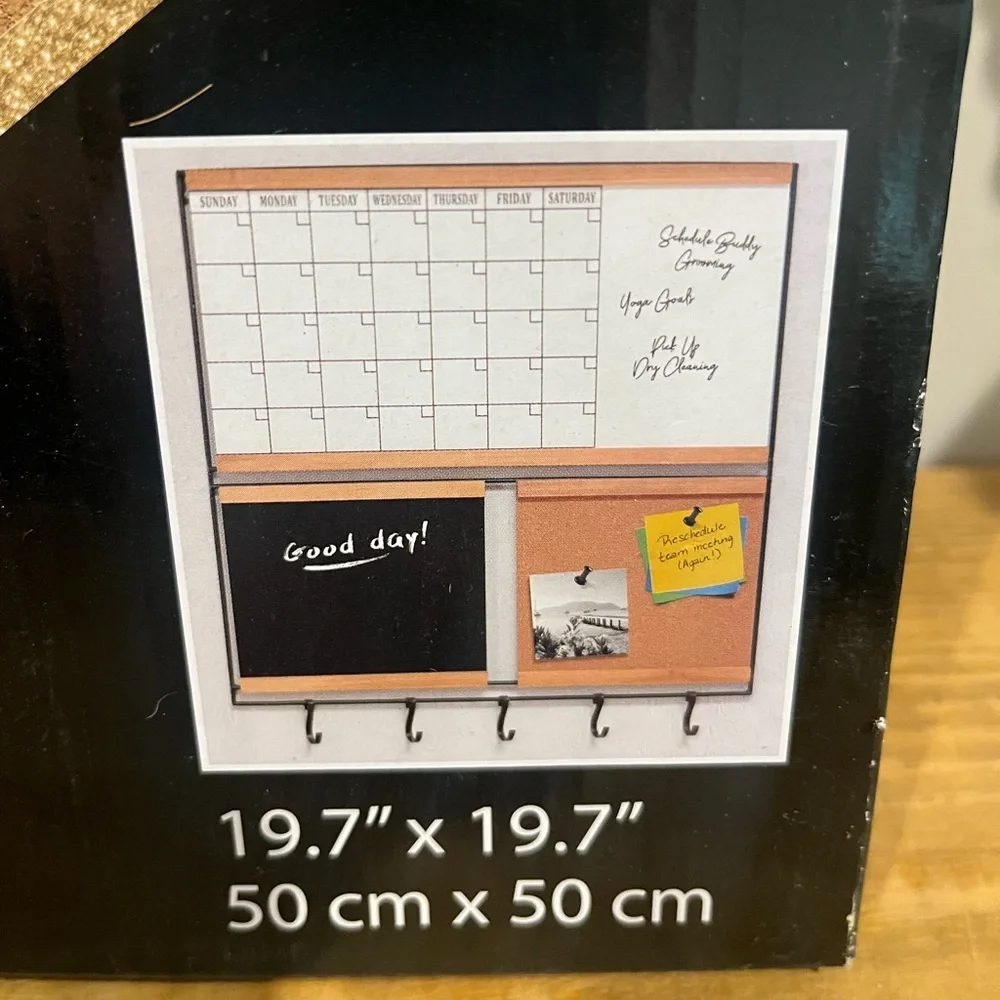 Home hanging wall decor calendar chalk‎ board NWT